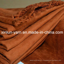 Tissu de suède d&#39;ameublement de fabricant de la Chine pour le sofa